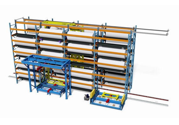 Automatický sklad rolí navýšil kapacitu haly o 70 procent