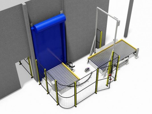 Kde výtah nestíhal, dopravníky na přepravu palet obstály na 1