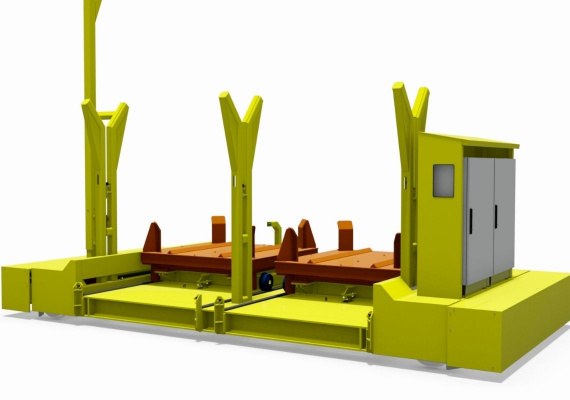 Transfer trolleys in the foundry run at millimeters precisely