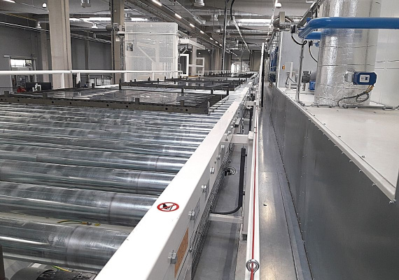 The automatic conveyor line improved the production process of cooling electric batteries