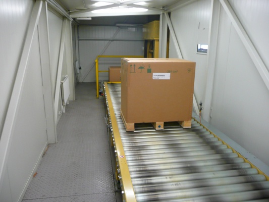 Transport system for inter-storey transport of pallets II