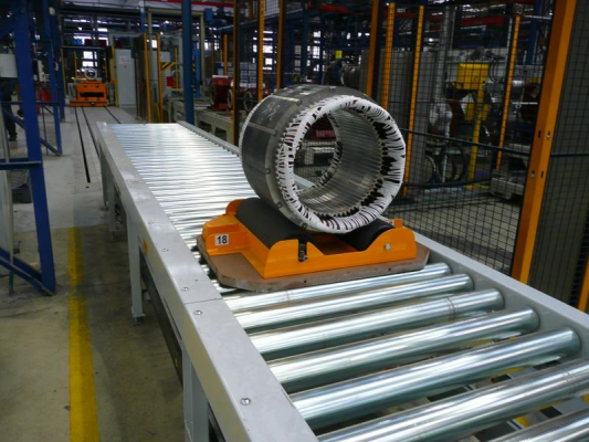 Transport system to the test room